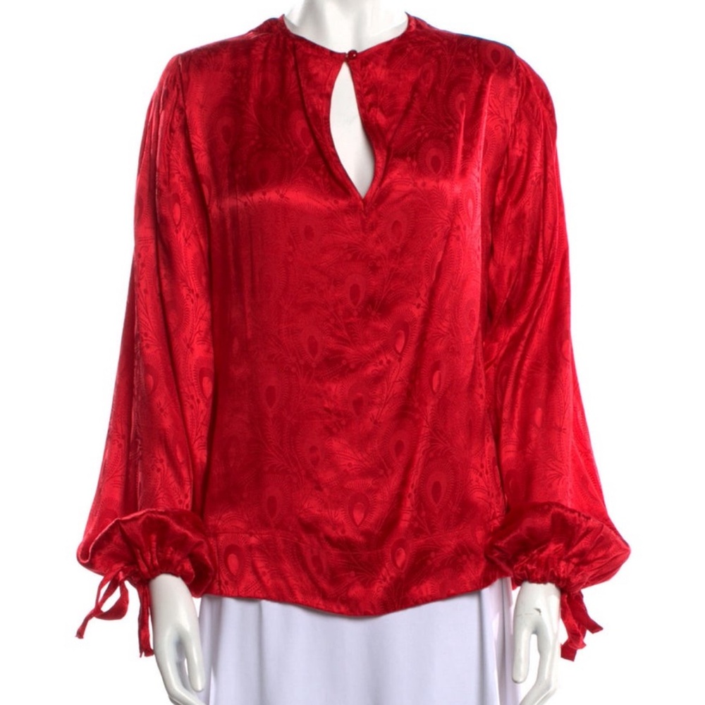ByTiMo - Tie Neck Long sleeve Women's Blouse